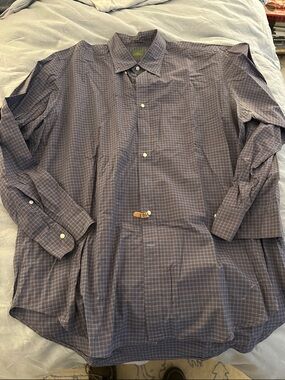 Sid Mashburn Blue Checked Dress Shirt